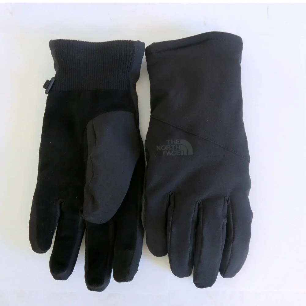 The‎ North Face Womens Apex Etip Gloves Black Softshell Fleece Lined Large L